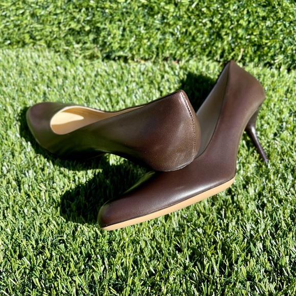 Gucci Brown Leather Pumps - Picture 4 of 6